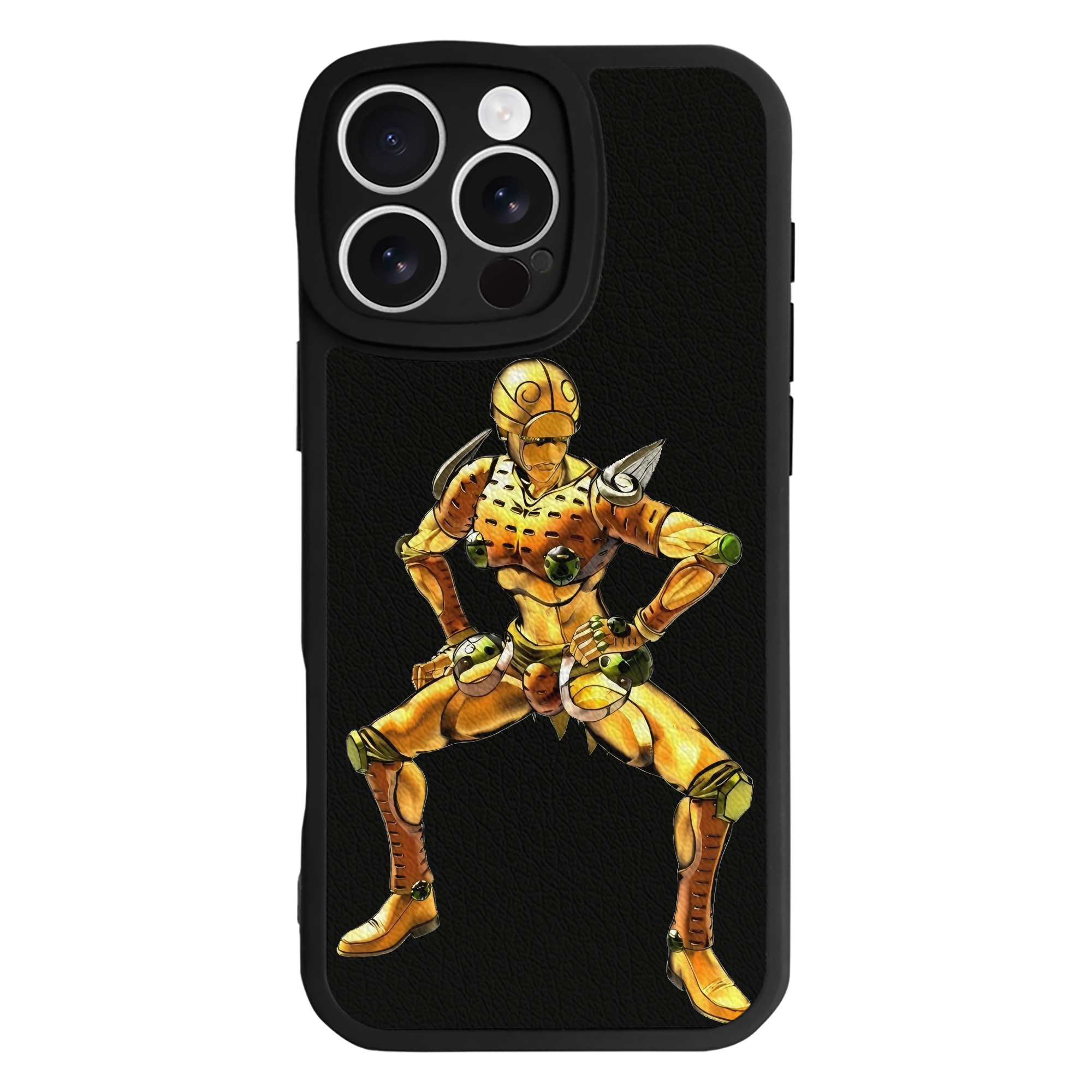 （画像用） ジョジョの奇妙な冒険 ジョルノ?ジョバァーナ JoJo's Bizarre Adventure Giorno Giovanna 【iPhone 16シリーズ対応】シリコンスマホケース（レザー調） 材質：シリコン